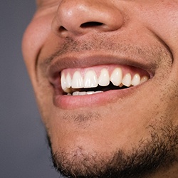 a patient showing off his smile