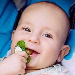 Baby with pacifier